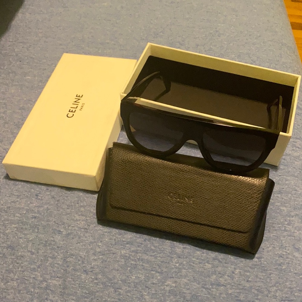 Celine Flat Top Polarized Sunglasses CL4001 IN